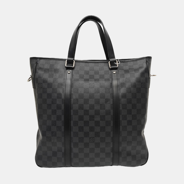 TADAO MM Damier Graphite Coated Canvas Gray