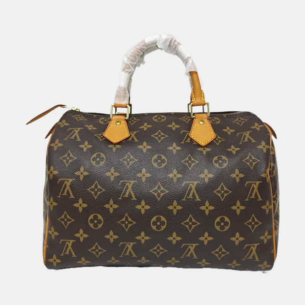 SPEEDY 30 Monogram Coated Canvas Brown