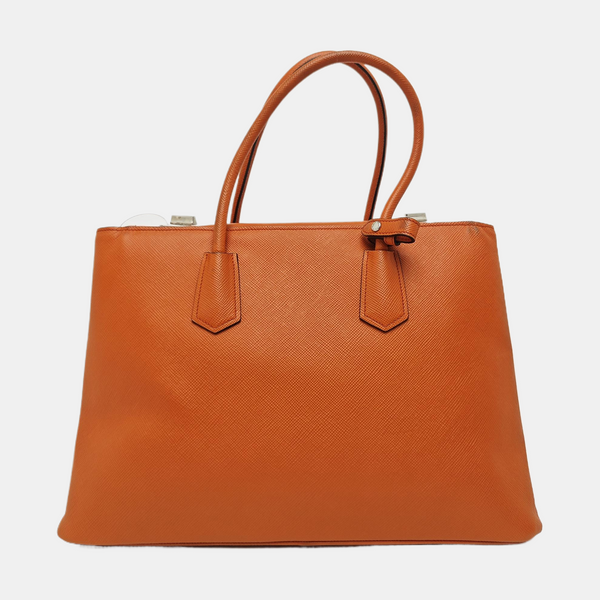 Twin Saffiano Calfskin Orange