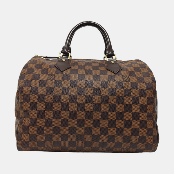 SPEEDY 30 Damier Ebene Coated Canvas Brown