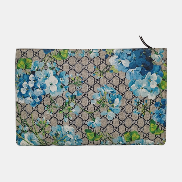 GG Blooms Coated Canvas Black