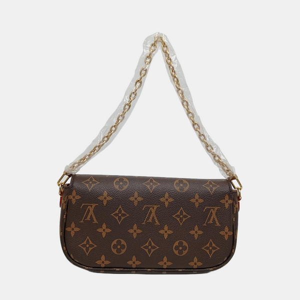 IVY Monogram Coated Canvas Brown
