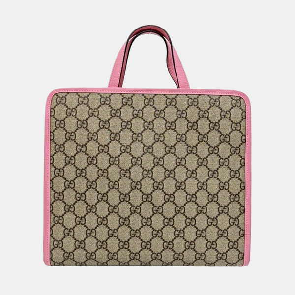 Children’s GG Bucket Monogram Coated Canvas Beige