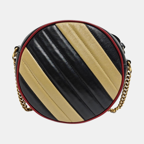 Authenticated pre-owned GG Marmont Mini Quilted Calfskin Multicolor - Shoulder Bag at Looply