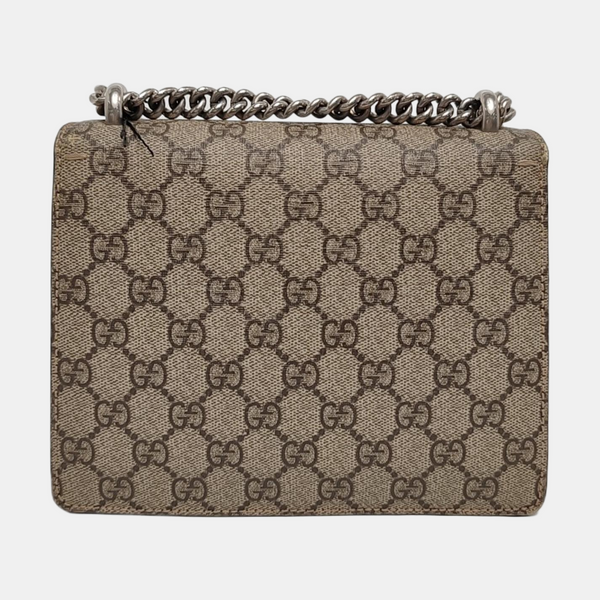 Dionysus Mini Monogram Coated Canvas Beige