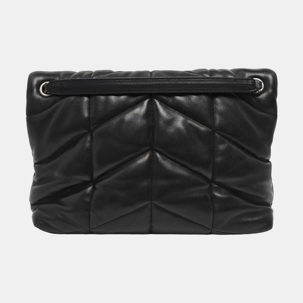LOULOU Medium Quilted Lambskin Black