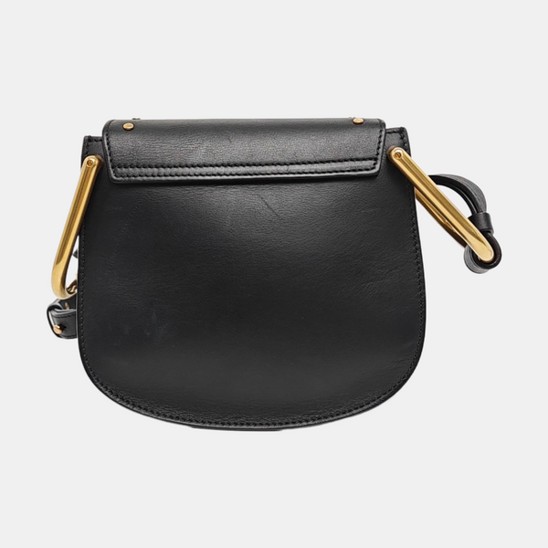Leather Shoulder Bag Black