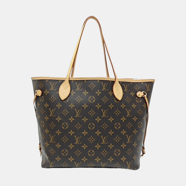 NEVERFULL MM Monogram Coated Canvas Brown