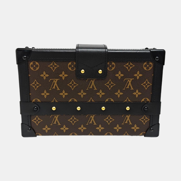 PETITE MALLE Monogram Coated Canvas Brown