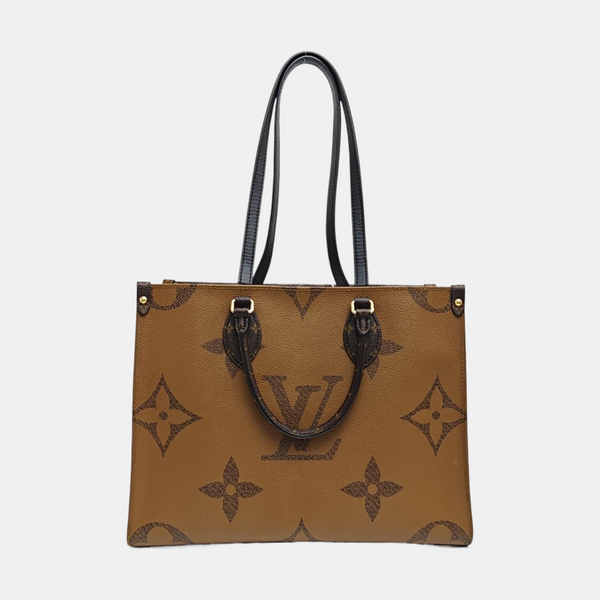 ONTHEGO MM Monogram Coated Canvas Brown
