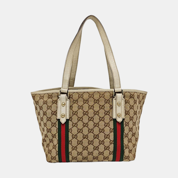 Jolicoeur Medium Monogram Coated Canvas Beige