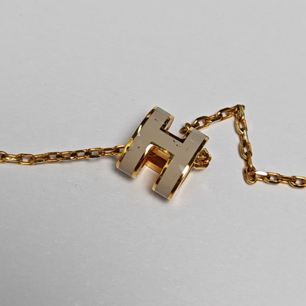Pop H Metal Gold Necklace