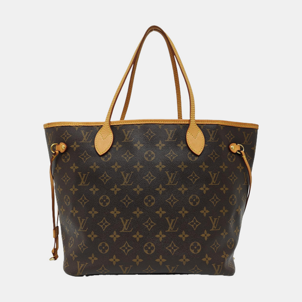 NEVERFULL MM Monogram Coated Canvas Brown