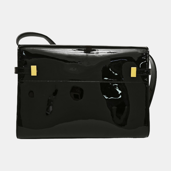 MANHATTAN Medium Patent Leather Black