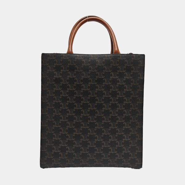 CABAS CELINE Small Coated Canvas Brown