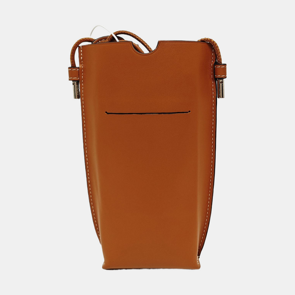 Calfskin Shoulder Bag Brown