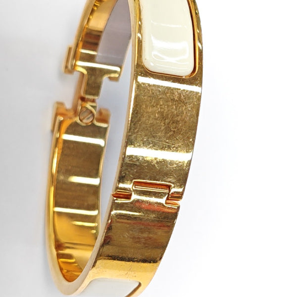 Clic H Metal Gold Bangle