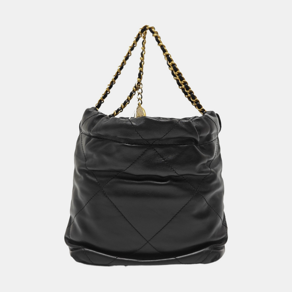 CHANEL 22 Mini Quilted Calfskin Black