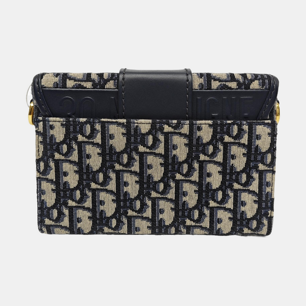 30 Montaigne Mini Oblique Canvas Blue