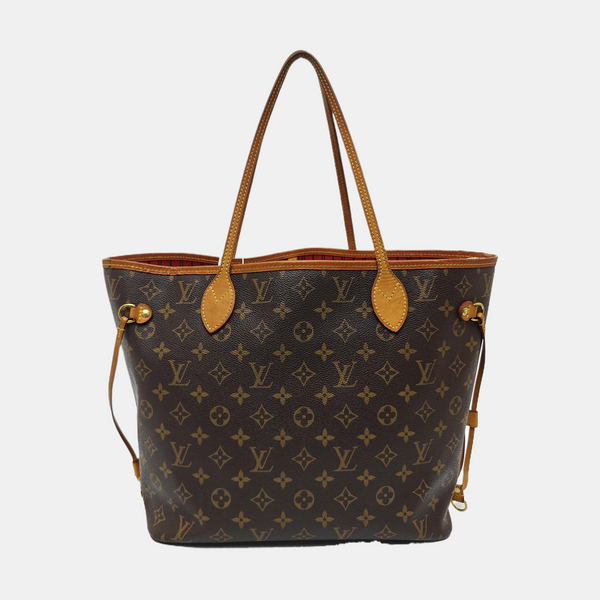 NEVERFULL MM Monogram Coated Canvas Brown