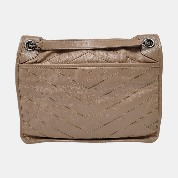 NIKI Medium Chevron Calfskin Pink