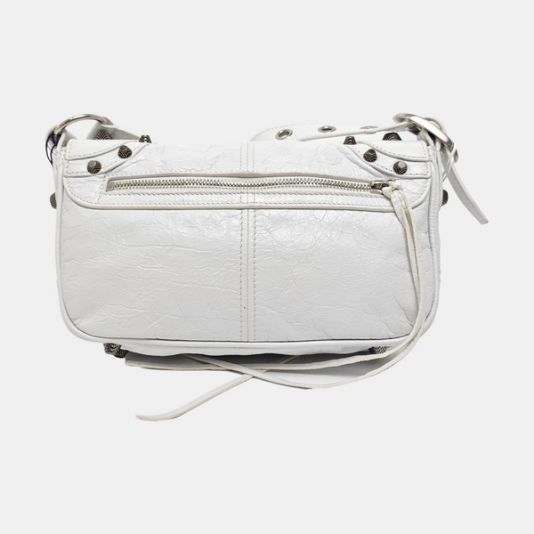 Authenticated pre-owned Le Cagole XS Lambskin White - Shoulder Bag at Looply