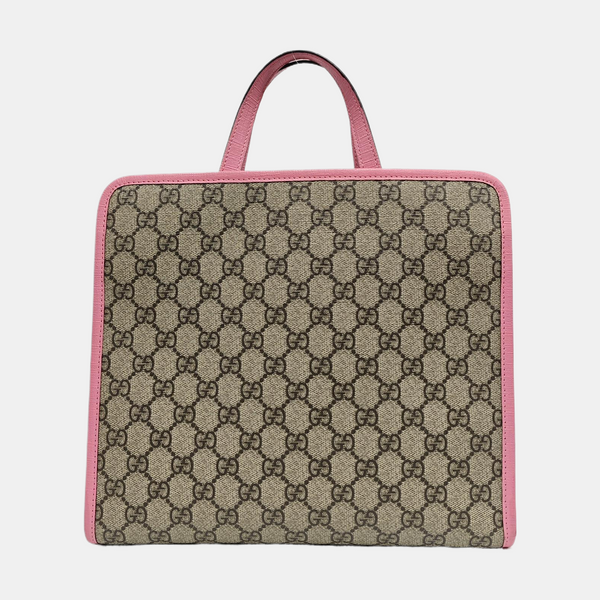 Children’s GG Bucket Monogram Coated Canvas Beige
