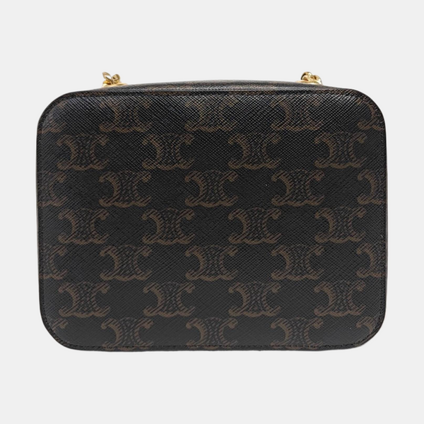 TRIOMPHE Mini Quilted Coated Canvas Black