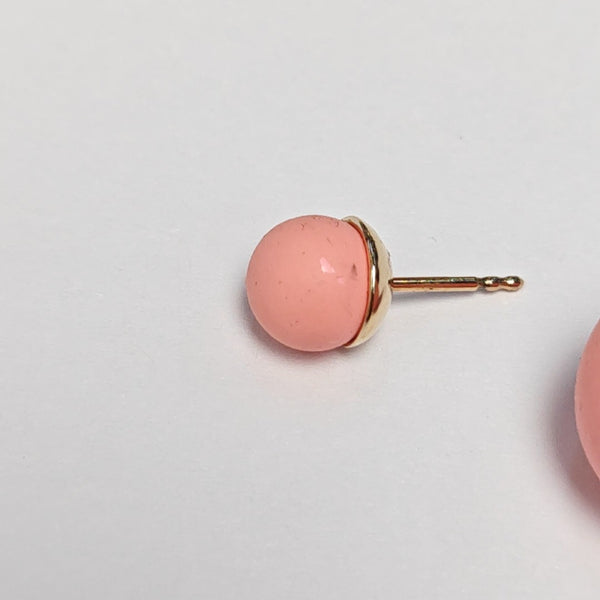 Dior Tribales Metal Pink Stud Earrings