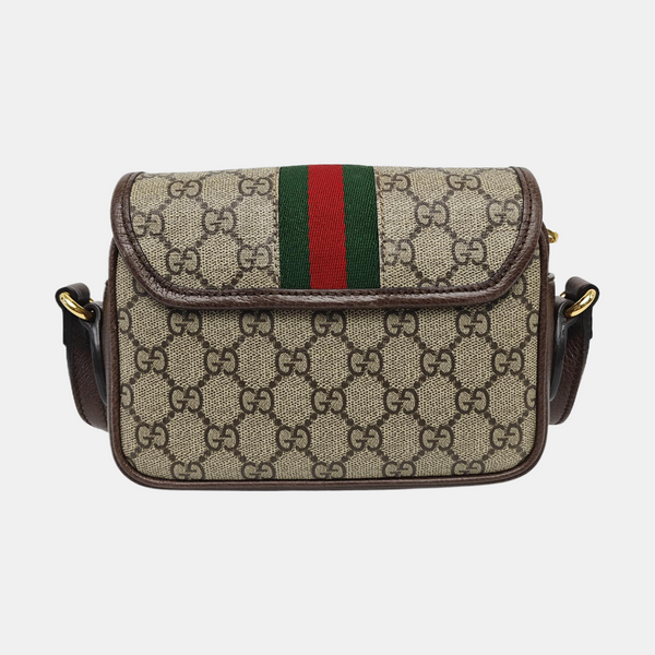 Monogram Coated Canvas Shoulder Bag Mini Beige