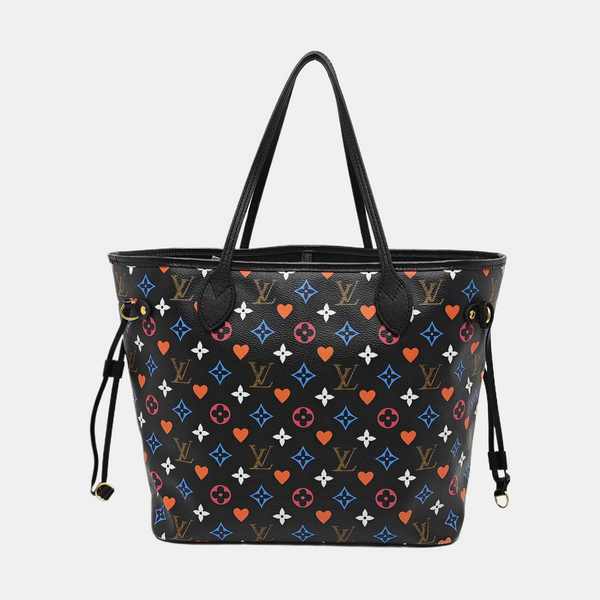 NEVERFULL MM Monogram Coated Canvas Black