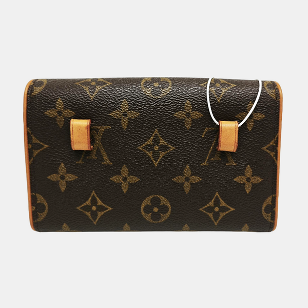 FLORENTINE Monogram Coated Canvas Brown