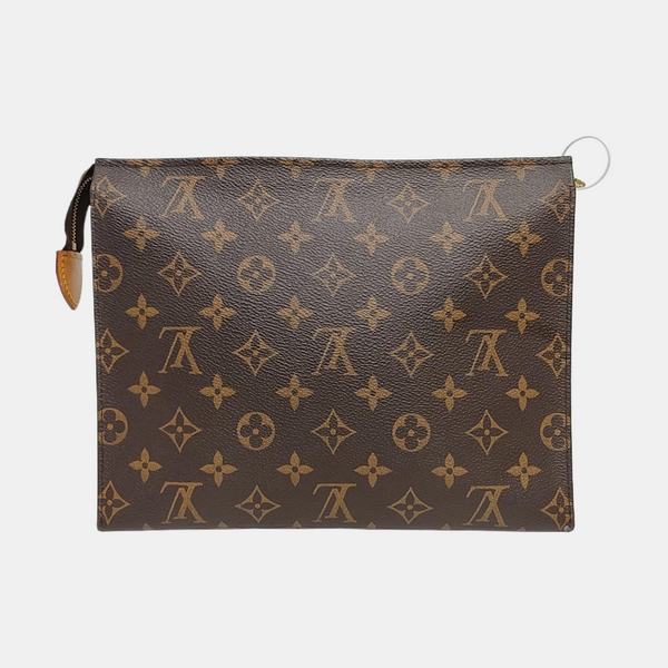 TOILET POCKET 26 Monogram Coated Canvas Brown