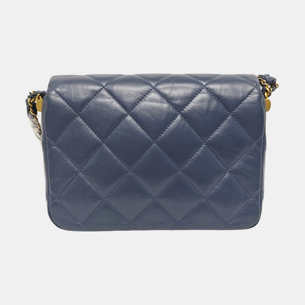 Quilted Calfskin Blue