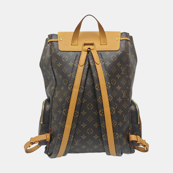 TRIO Monogram Coated Canvas Brown