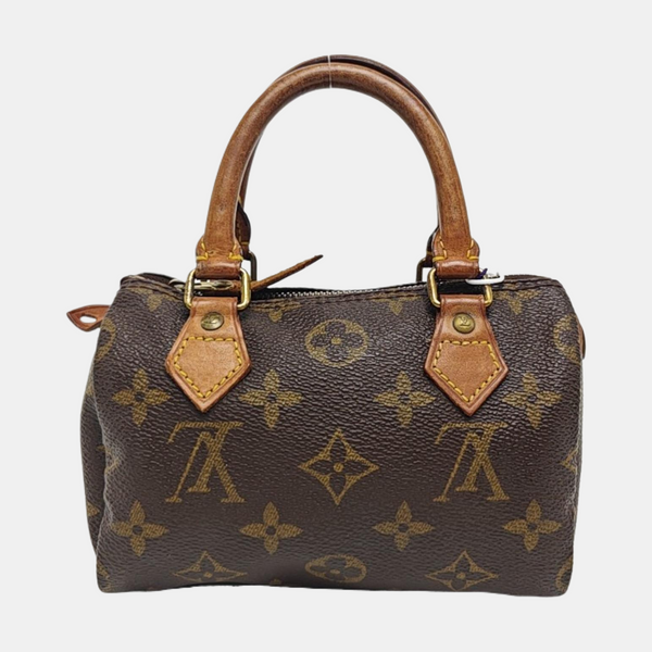 SPEEDY Nano Monogram Coated Canvas Brown