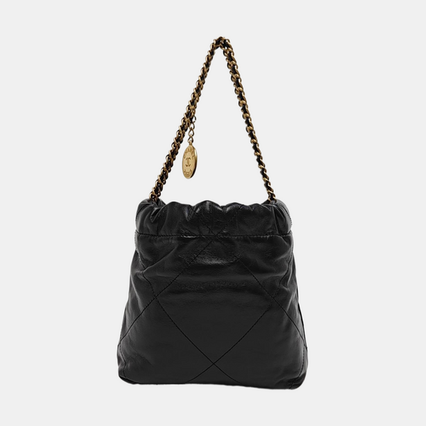 CHANEL 22 Mini Quilted Calfskin Black