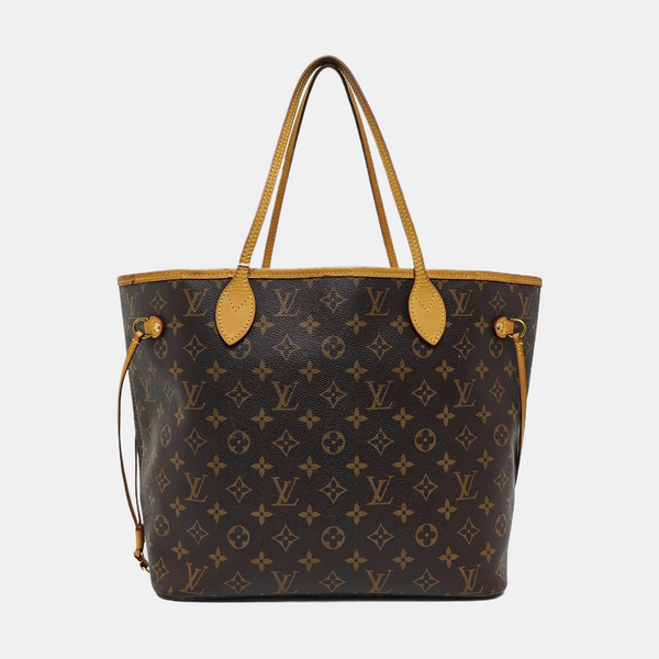 NEVERFULL MM Monogram Coated Canvas Brown
