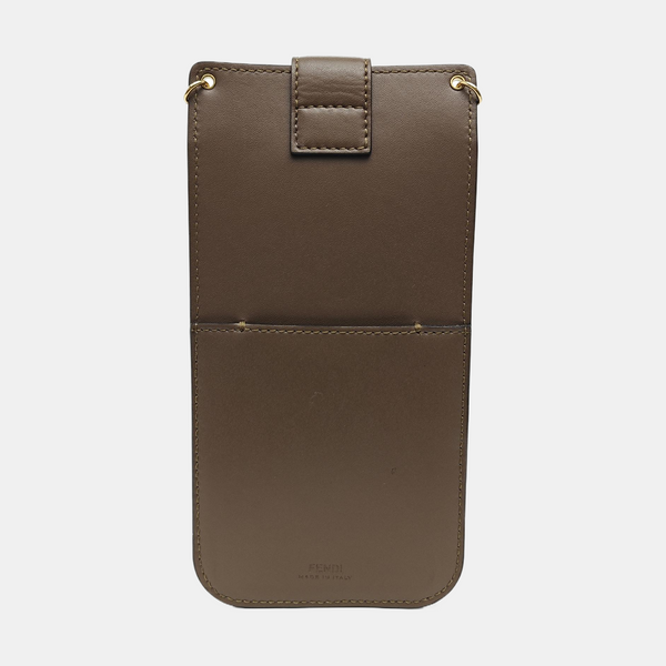 Calfskin Shoulder Bag Brown