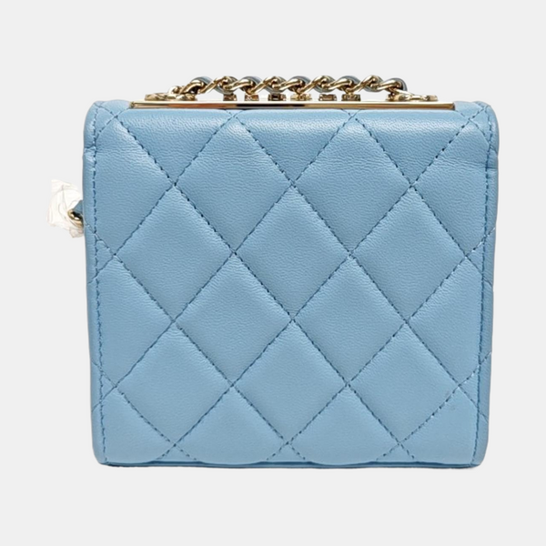 TRENDY CC Quilted Lambskin Blue