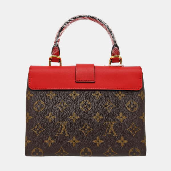 LOCKY BB Monogram Coated Canvas Red