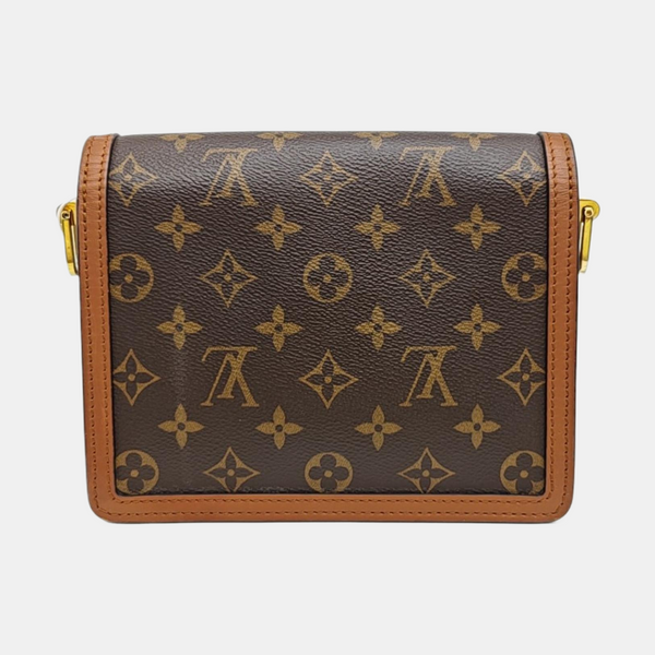 DAUPHINE Mini Monogram Coated Canvas Brown