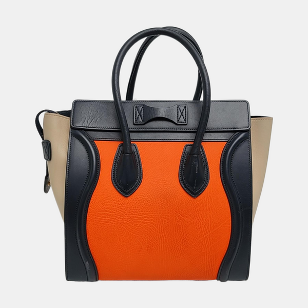 Authenticated pre-owned LUGGAGE Micro Calfskin Multicolor - Tote Bag at Looply