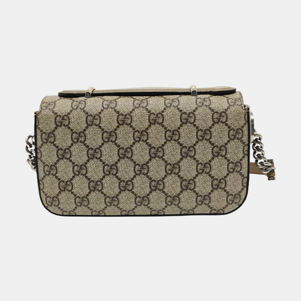 Monogram Coated Canvas Shoulder Bag Gray