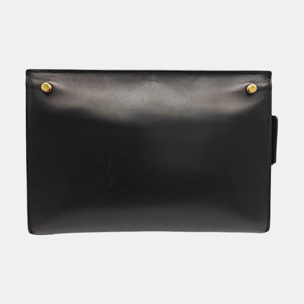 Leather Shoulder Bag Black