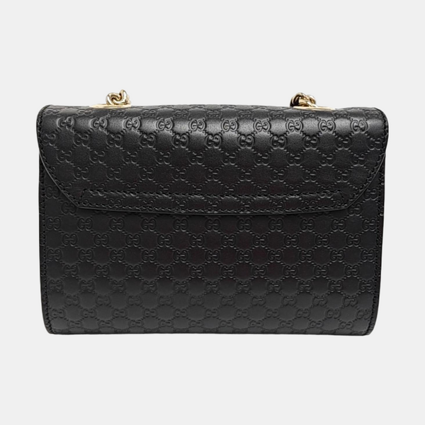 Emily Chain Mini Monogram Calfskin Black