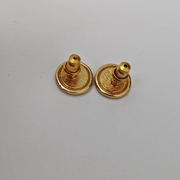 Metal Gold Stud Earrings