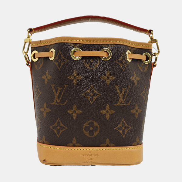 NOÉ Nano Monogram Coated Canvas Brown