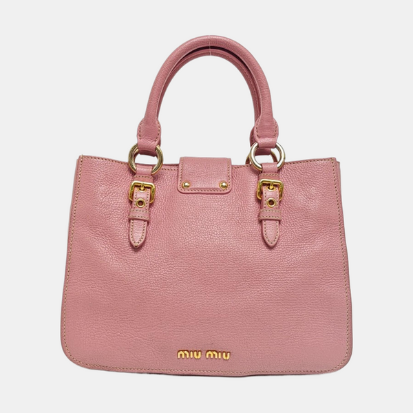 Calfskin Tote Bag Pink