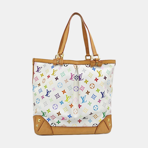LV × TM SHARLEEN MM Monogram Coated Canvas White
